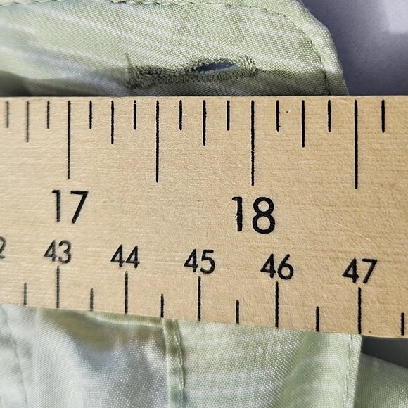 Simms Double Haul Fishing Shirt Men L Light Green Texture Wave Pockets Stretch - Picture 16 of 16